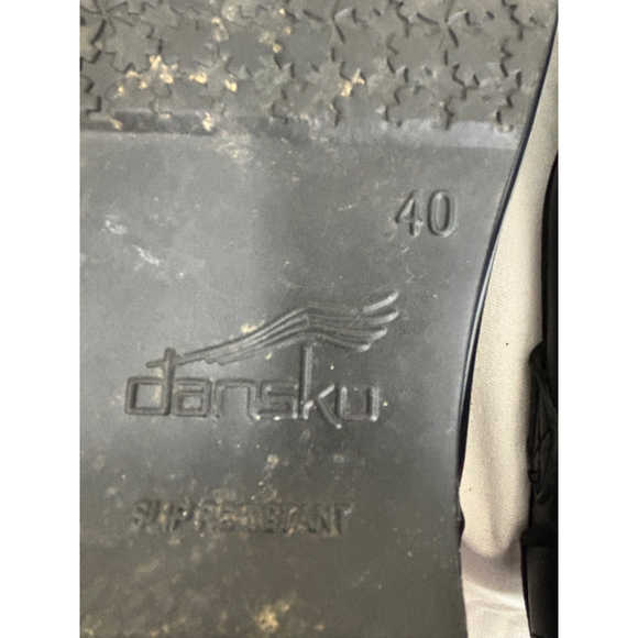 Women's Dansko Mary Jane Shoes Size 40 Black - Picture 8 of 9